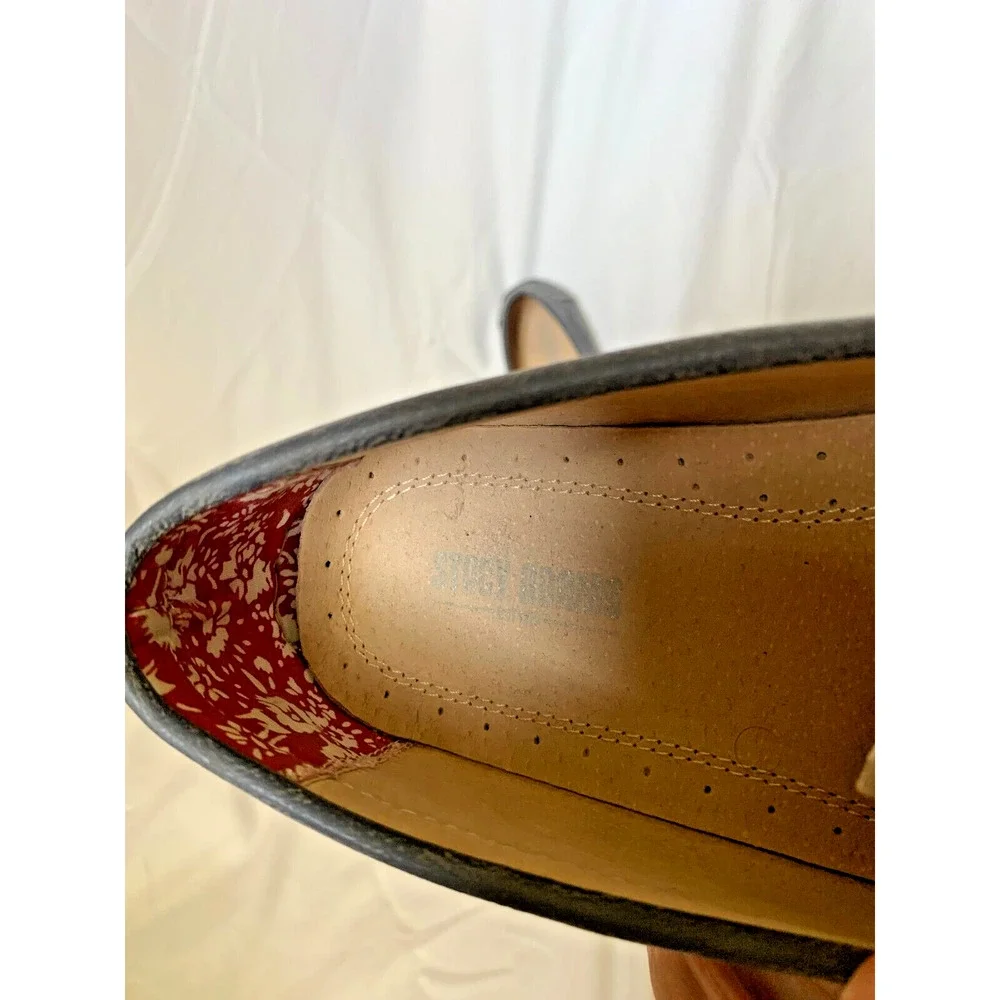 Stacy Adams Loafers Men's Size 12 Blue Slip-on Buckle Shoes
